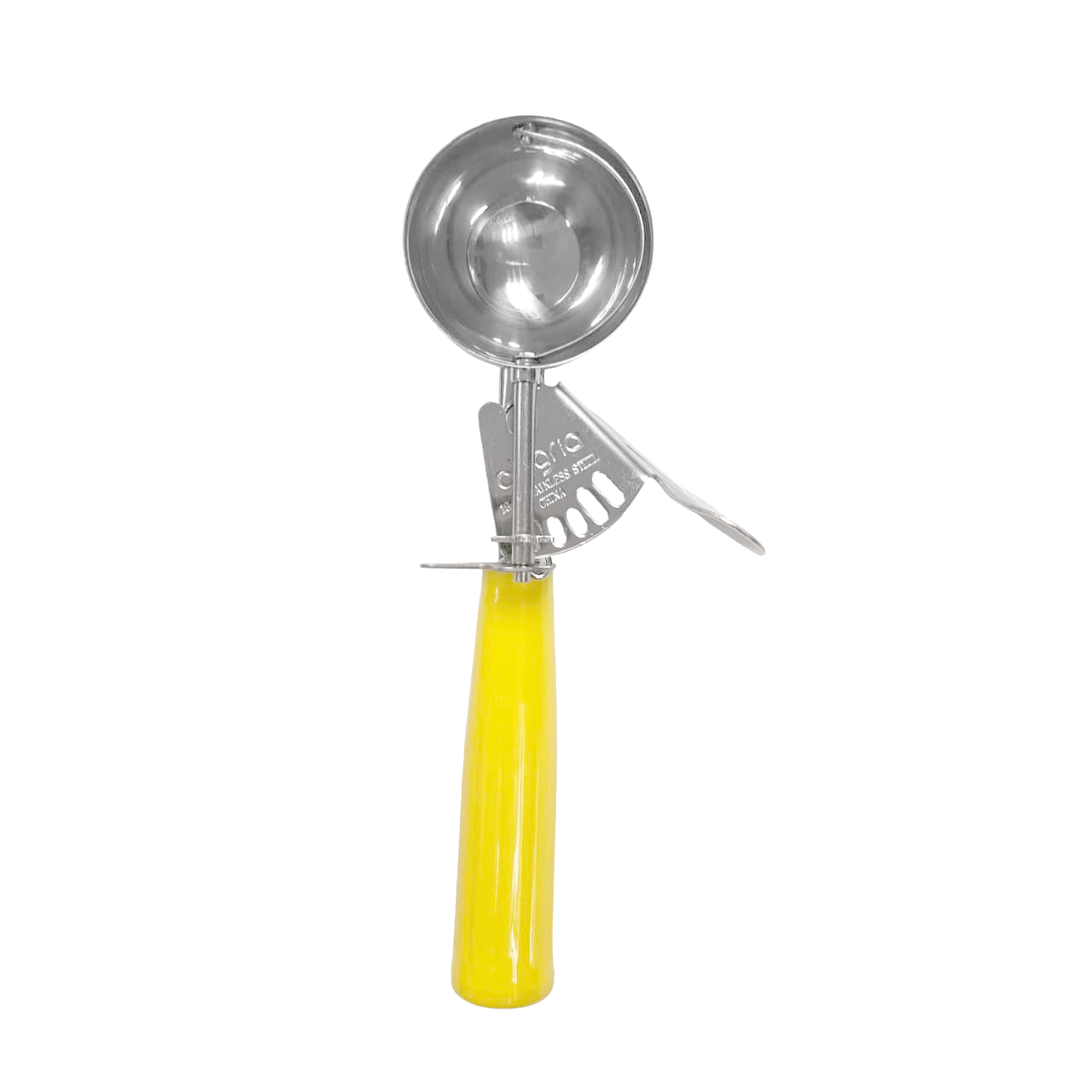 CUCHARA HELADO ACERO INOXIDABLE AMARILLA 5.6 CM
