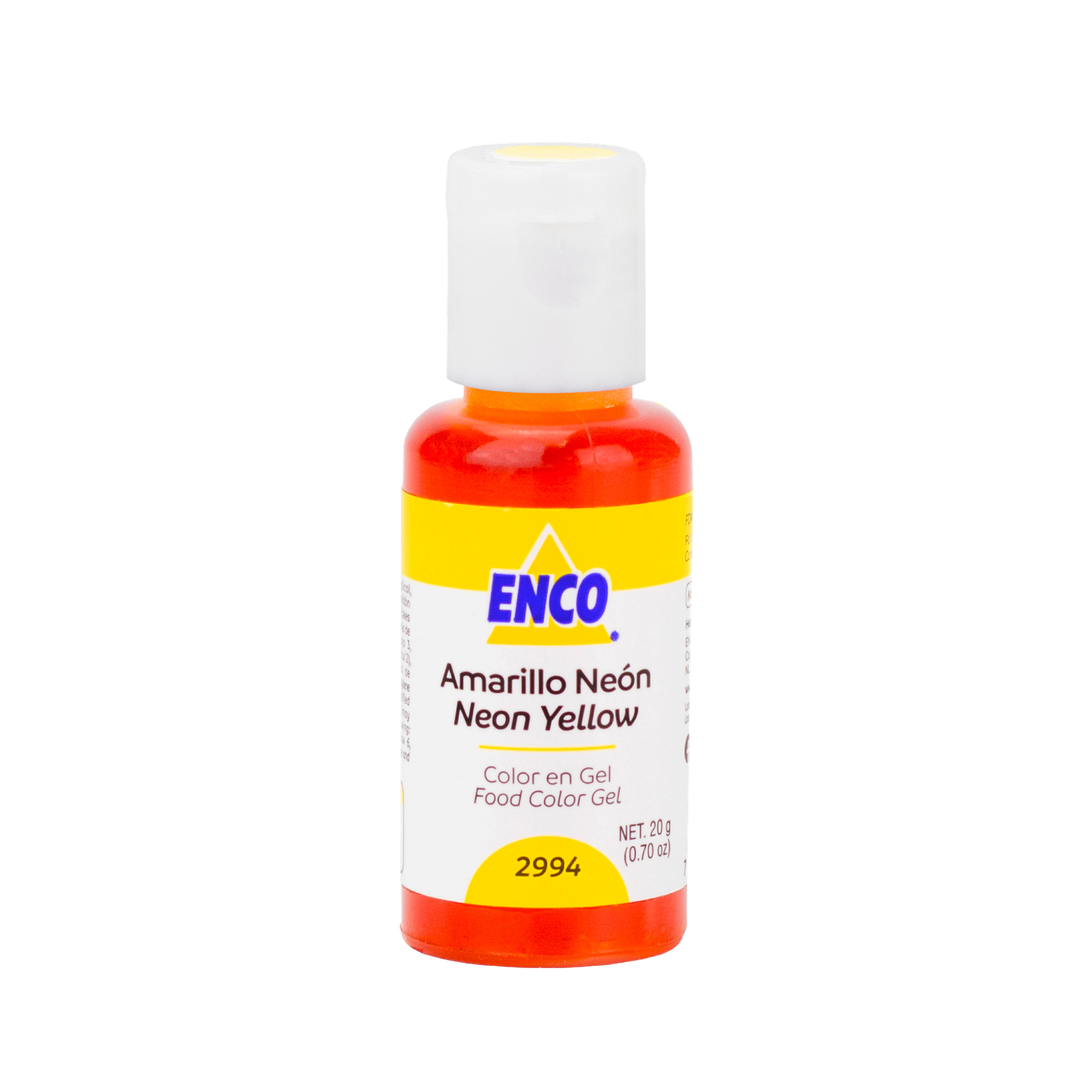 COLOR EN GEL AMARILLO NEON 20 GR ENCO