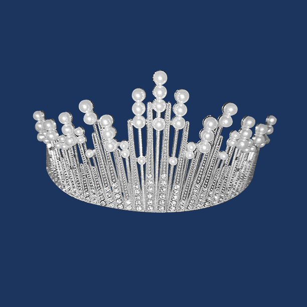 TIARA CORONA PLATA CHERRY
