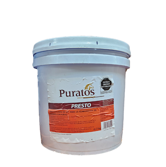 PRESTO EMULSIFICANTE CUBETA 7 KG PURATOS