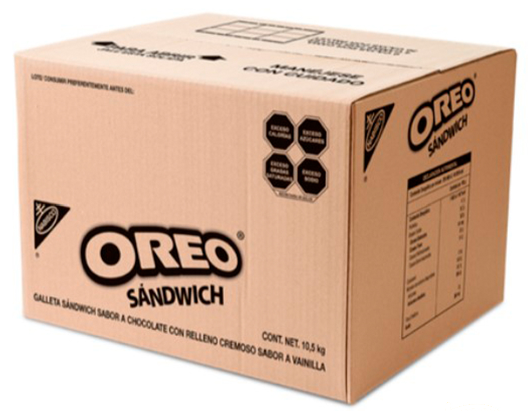 GALLETA OREO CON RELLENO SANDWICH CAJA 10.5 KG