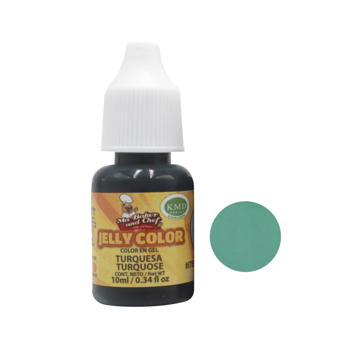 COLOR GEL TURQUESA 10 ML MA BAKER