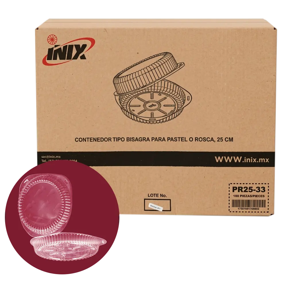 DOMO PAY 25 X 25 CM X 6 CM ALTO CAJA C-180 INIX PR25-33