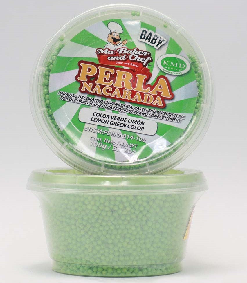 PERLA NACARADA BABY VERDE LIMON MA BAKER