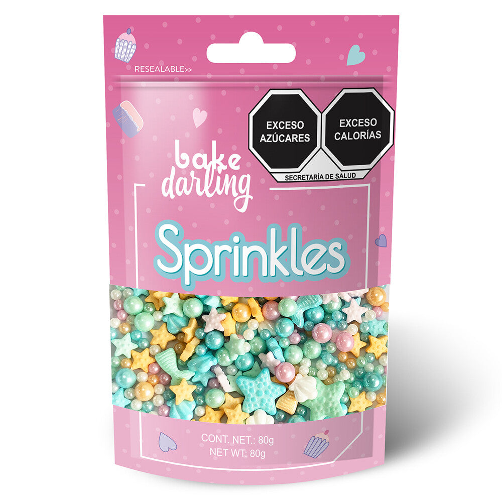 SPRINKLES ESTRELLAS MARINAS 80 GR BAKE DARLING