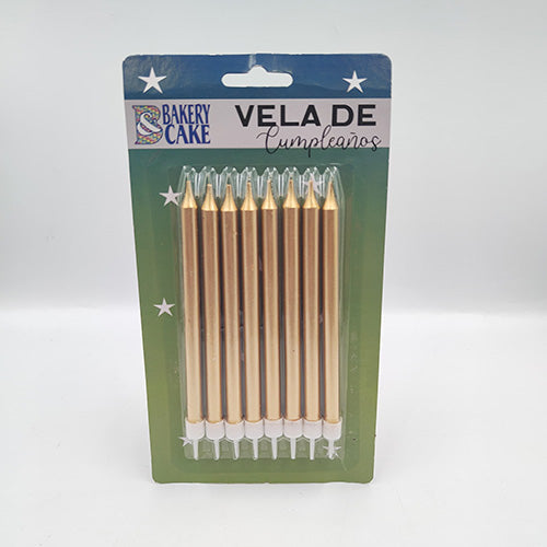 VELA ORO CILINDRICA LARGA