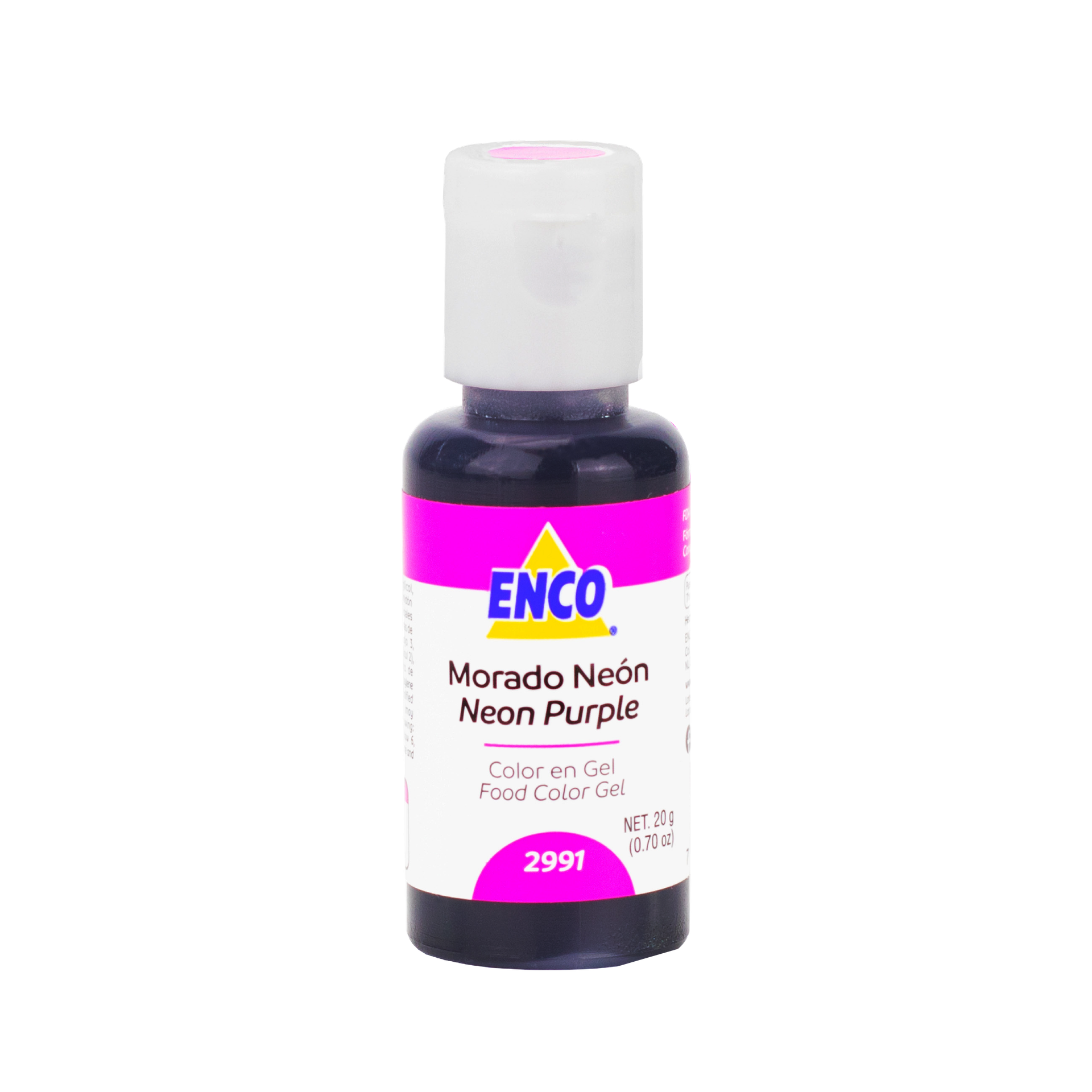 COLOR EN GEL MORADO NEON 20 GR ENCO