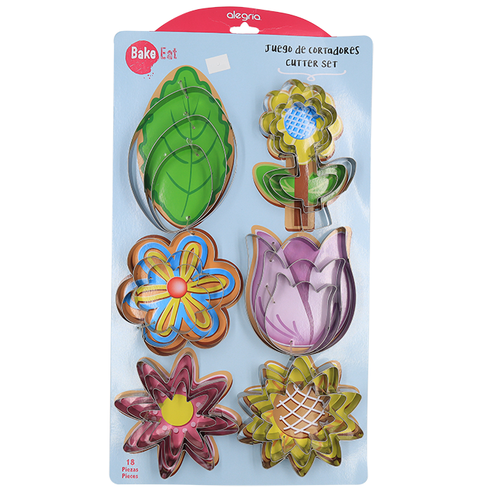 CORTADOR GALLETAS ACERO INOXIDABLE HOJA,TULIPAN