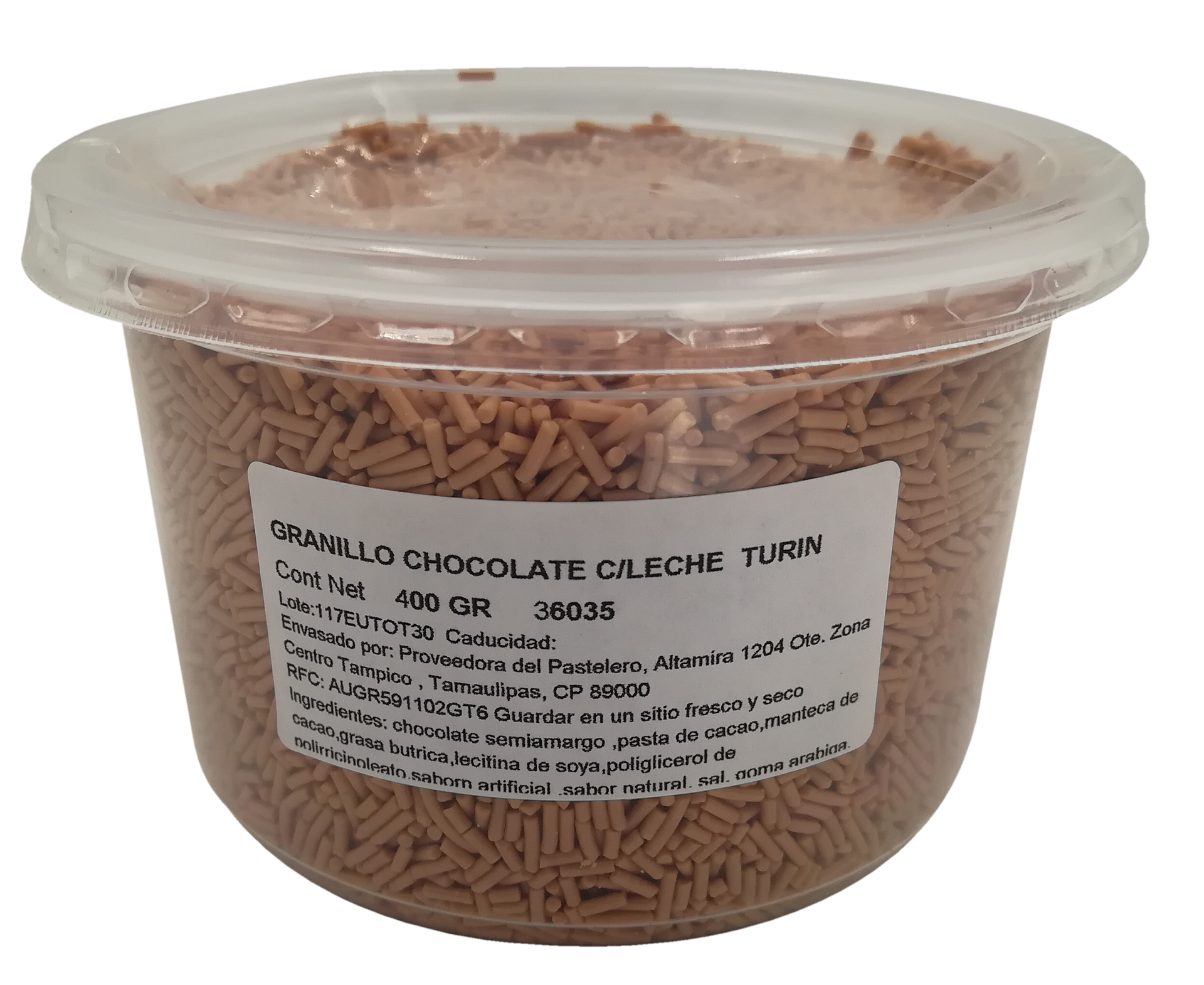 GRANILLO DE CHOCOLATE CON LECHE 400 GR TURIN