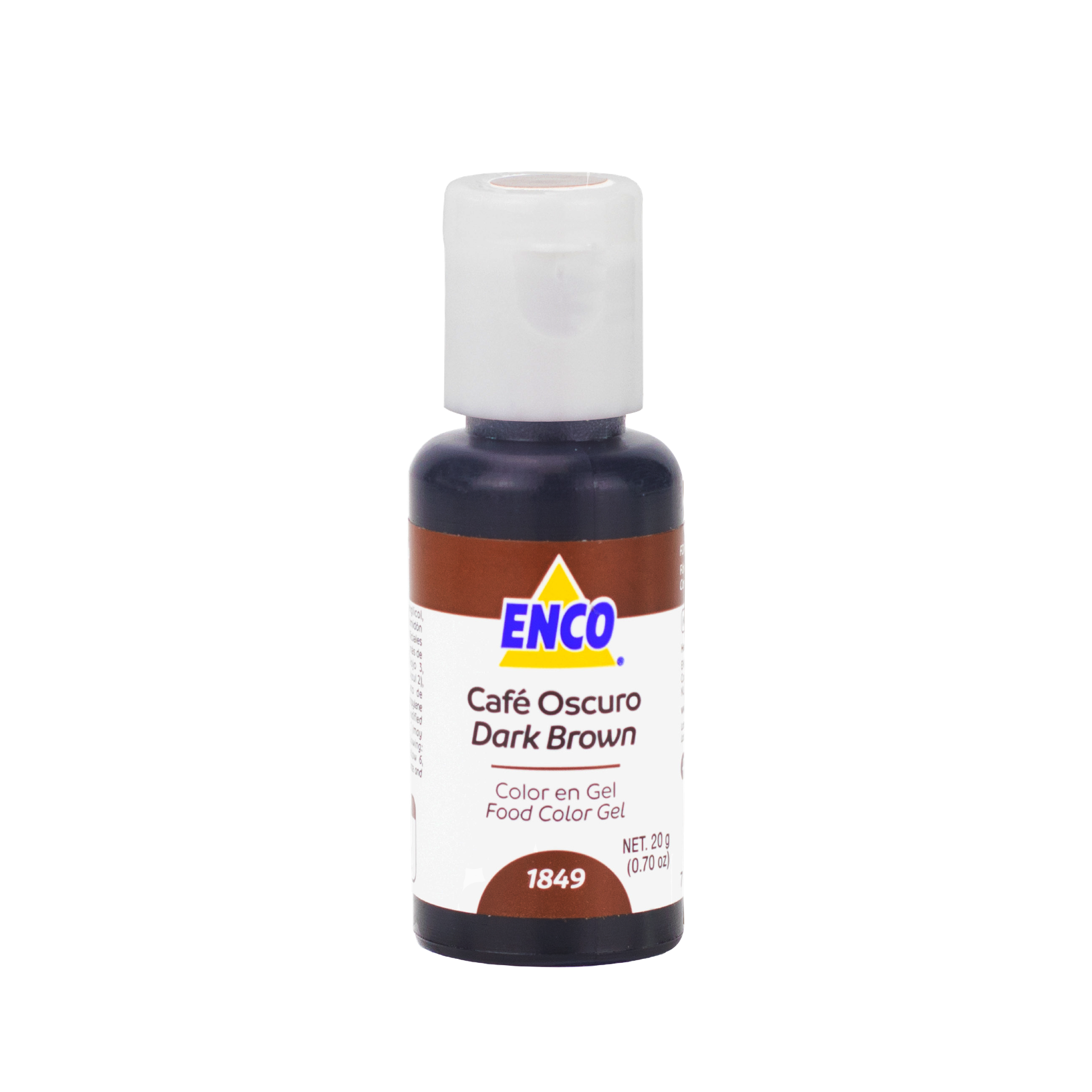 COLOR EN GEL CAFÉ OSCURO 20 GR ENCO