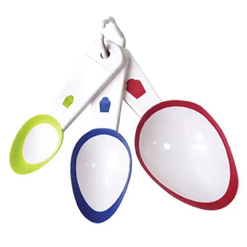 CUCHARAS MEDIDORAS PARA MUFFIN 3 PIEZAS ALEGRIA