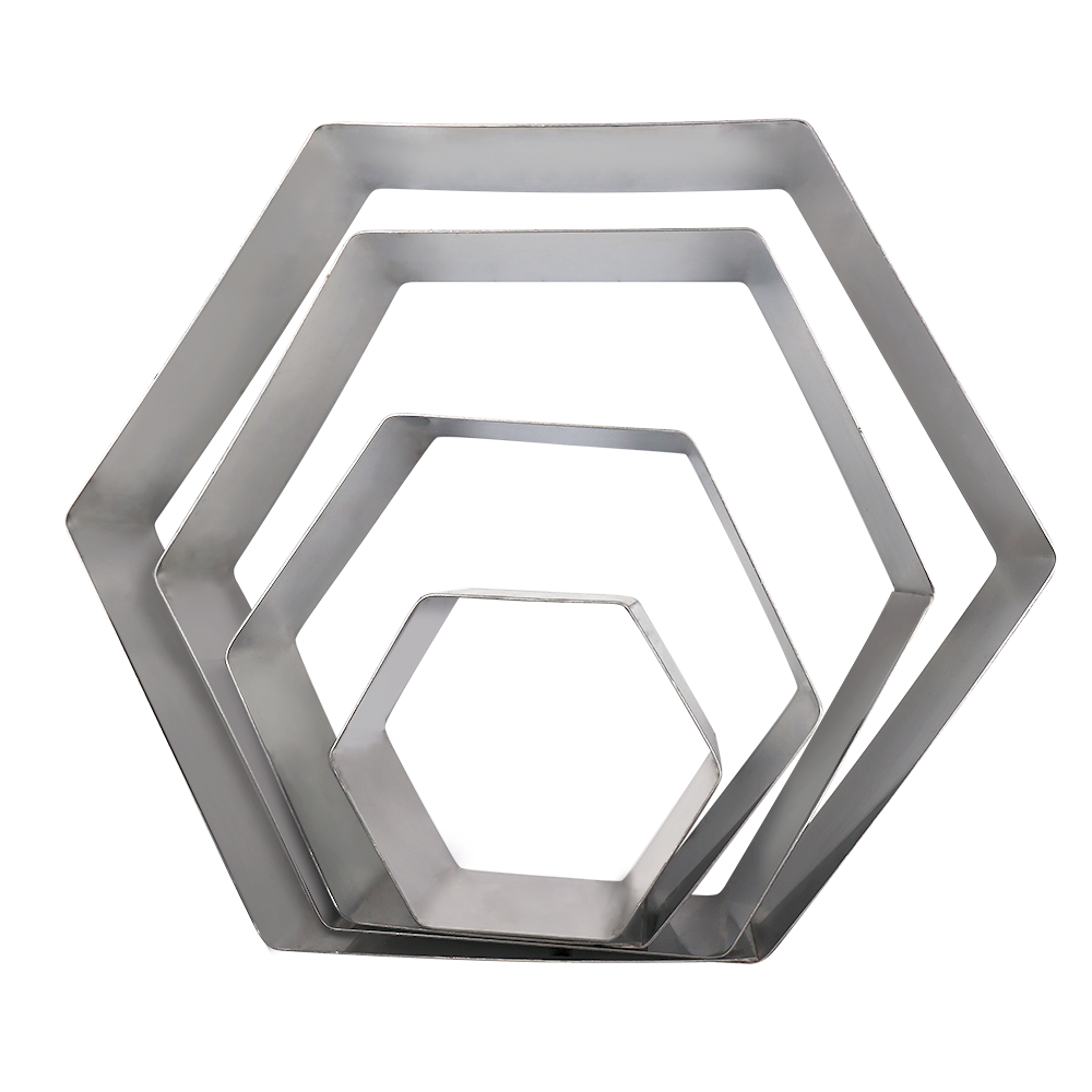 JUEGO DE AROS HEXAGONAL PARA MOUSSE RAFMEX