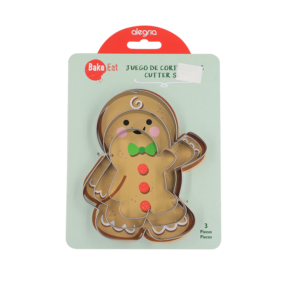CORTADOR GALLETAS ACERO INOXIDABLE MUÑECO JENGIBRE