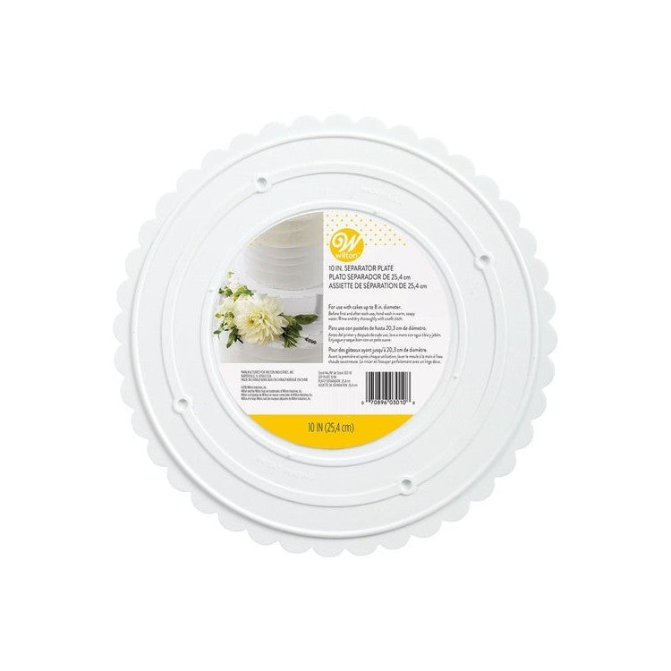PLATO SEPARADOR 25CM BLANCO WILTON