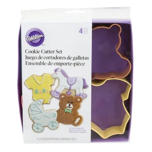 CORTADOR GALLETAS METALICO BABY 4 PIEZAS WILTON