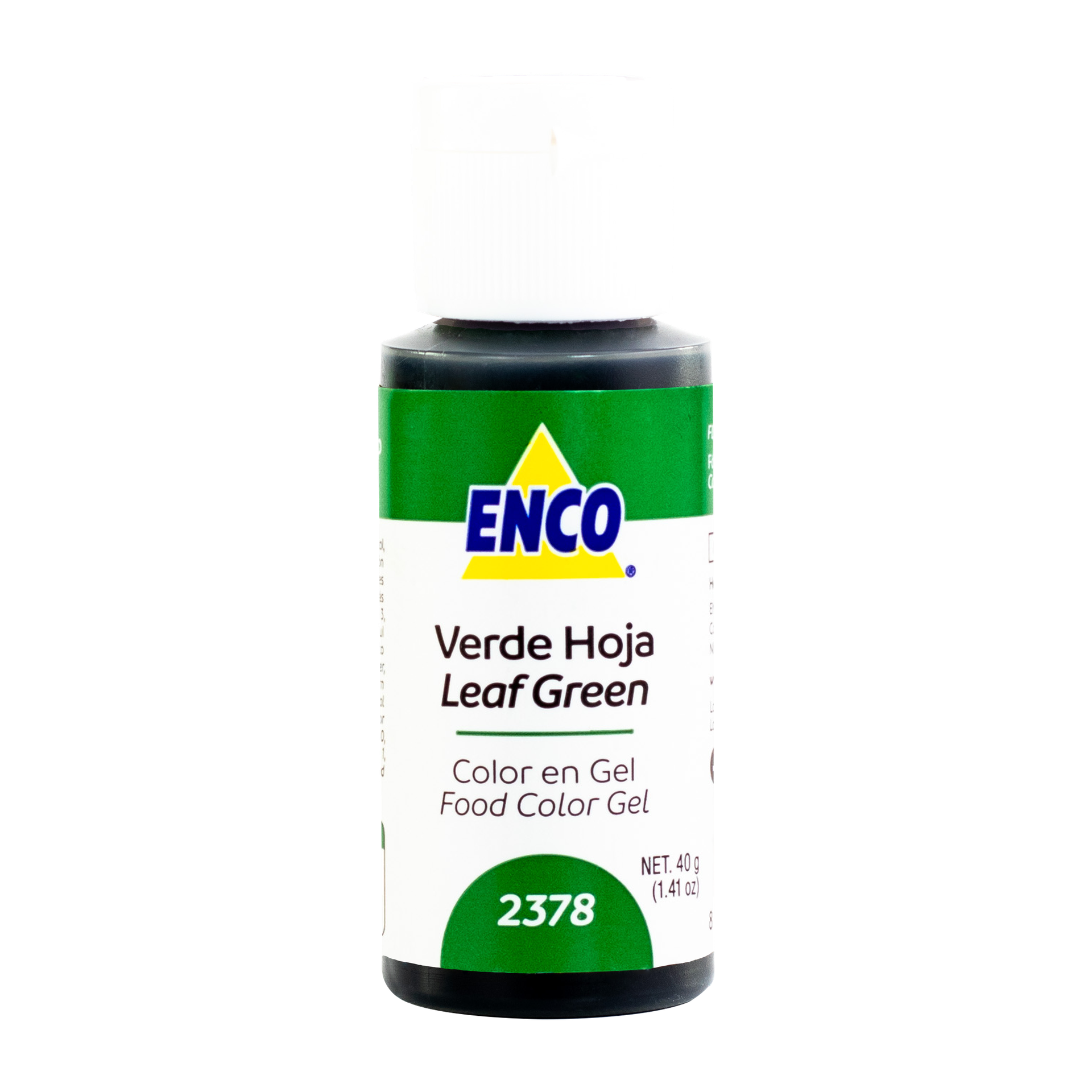 COLOR EN GEL VERDE HOJA 40 GR ENCO
