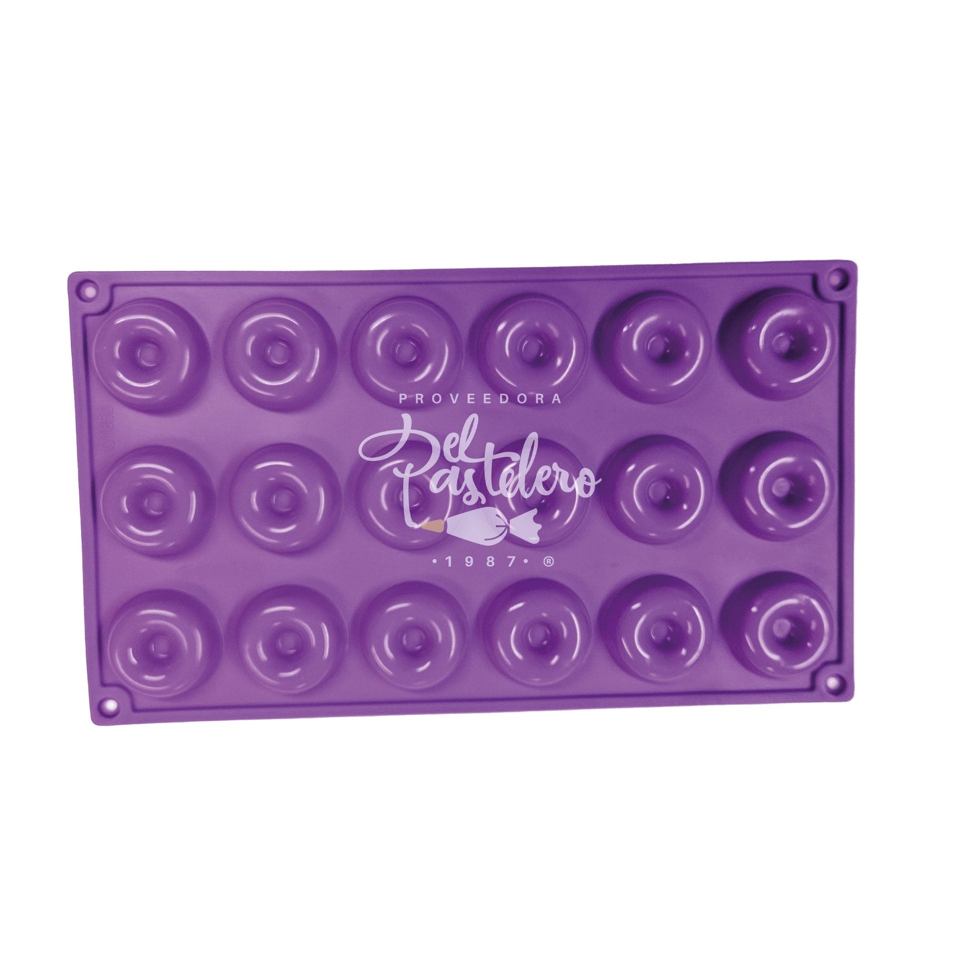 MOLDE SILICON MINI DONAS 18 CAV 29.2X17.2 CM