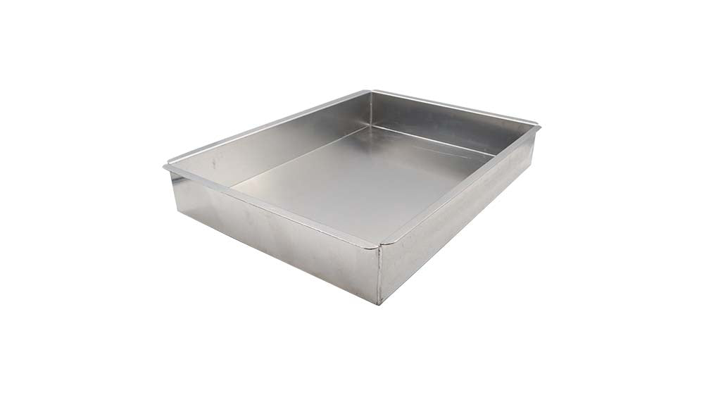 MOLDE RECTANGULAR ACERO INOXIDABLE ALTO 6X28X38 CM CAL 18 CM