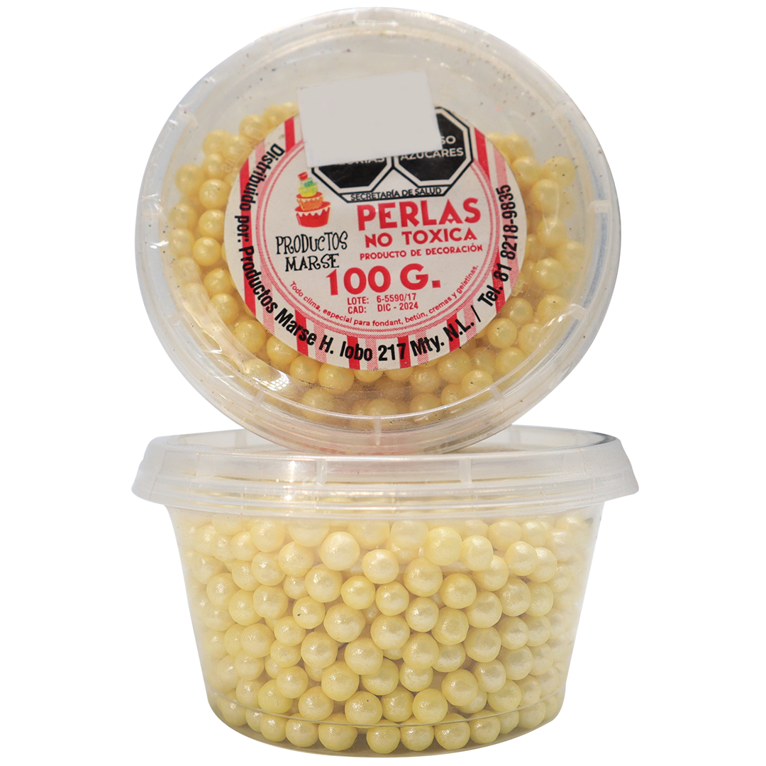 PERLA MATE GRANDE AMARILLA 100 GR MARSE