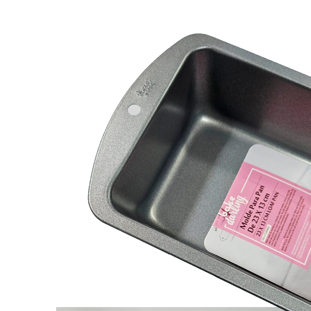 MOLDE PANQUE ACERO ANTIADHERENTE 23 X 13 CM BAKE DARLING