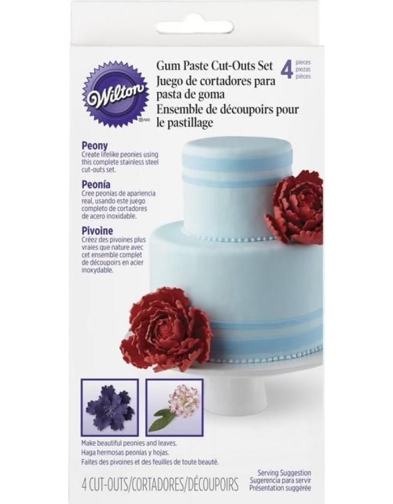 JUEGO CORTADORES FLORES PASTA GOMA FONDANT WILTON