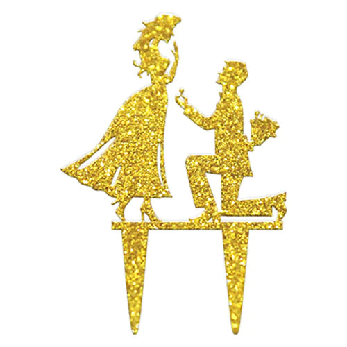FIGURA DECORATIVA PROPUESTA DORADO 15X21.2CM ALEGRIA