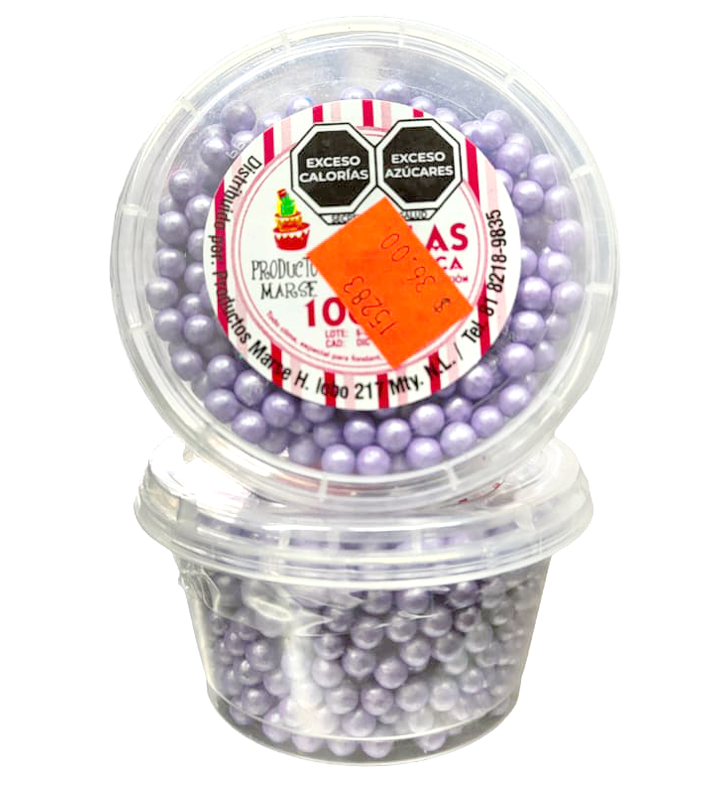 PERLA MATE GRANDE LILA 100 GR MARSE PM004
