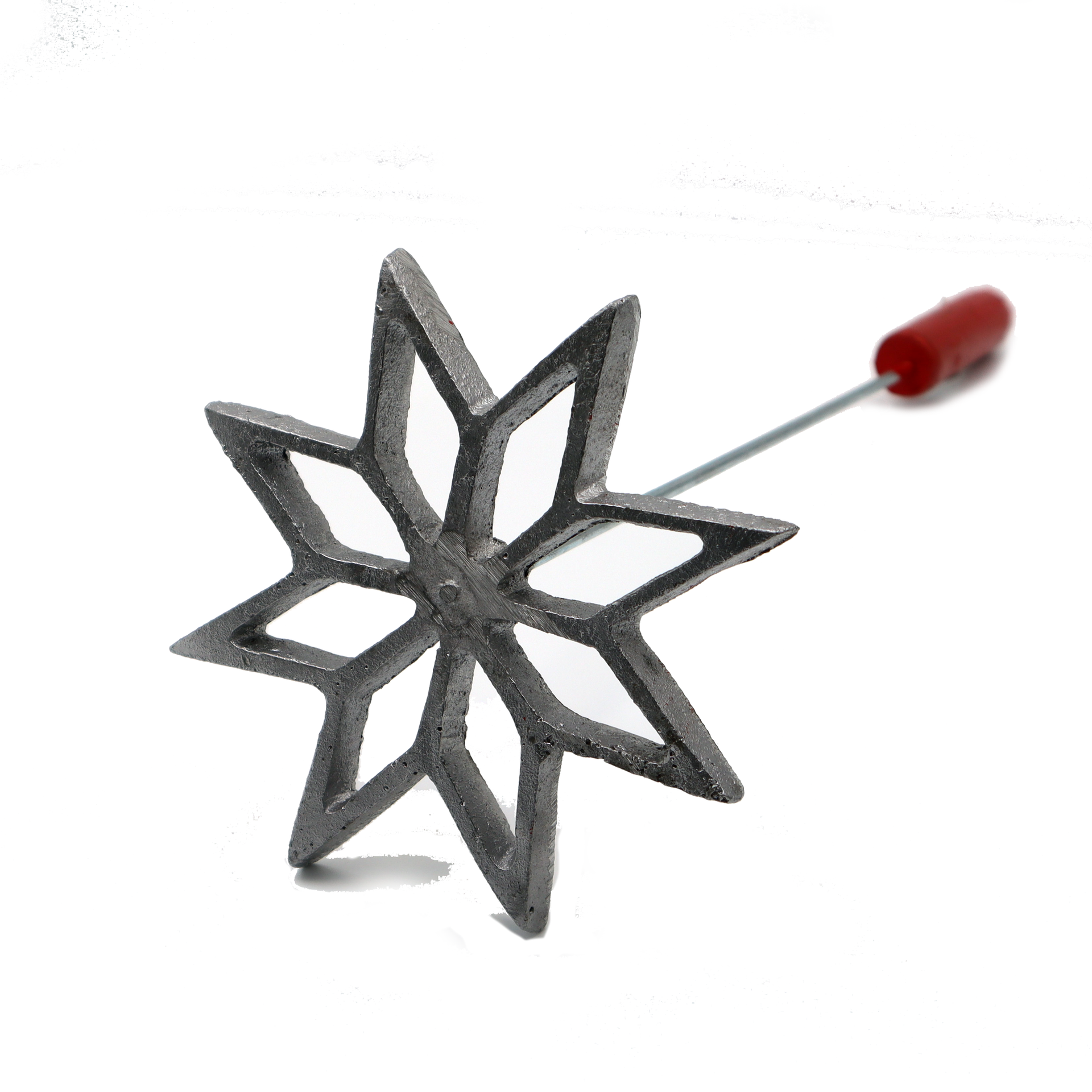 MOLDE BUÑUELO ESTRELLA ALUMINIO 14 CM GRANDE GRUESA ACSA