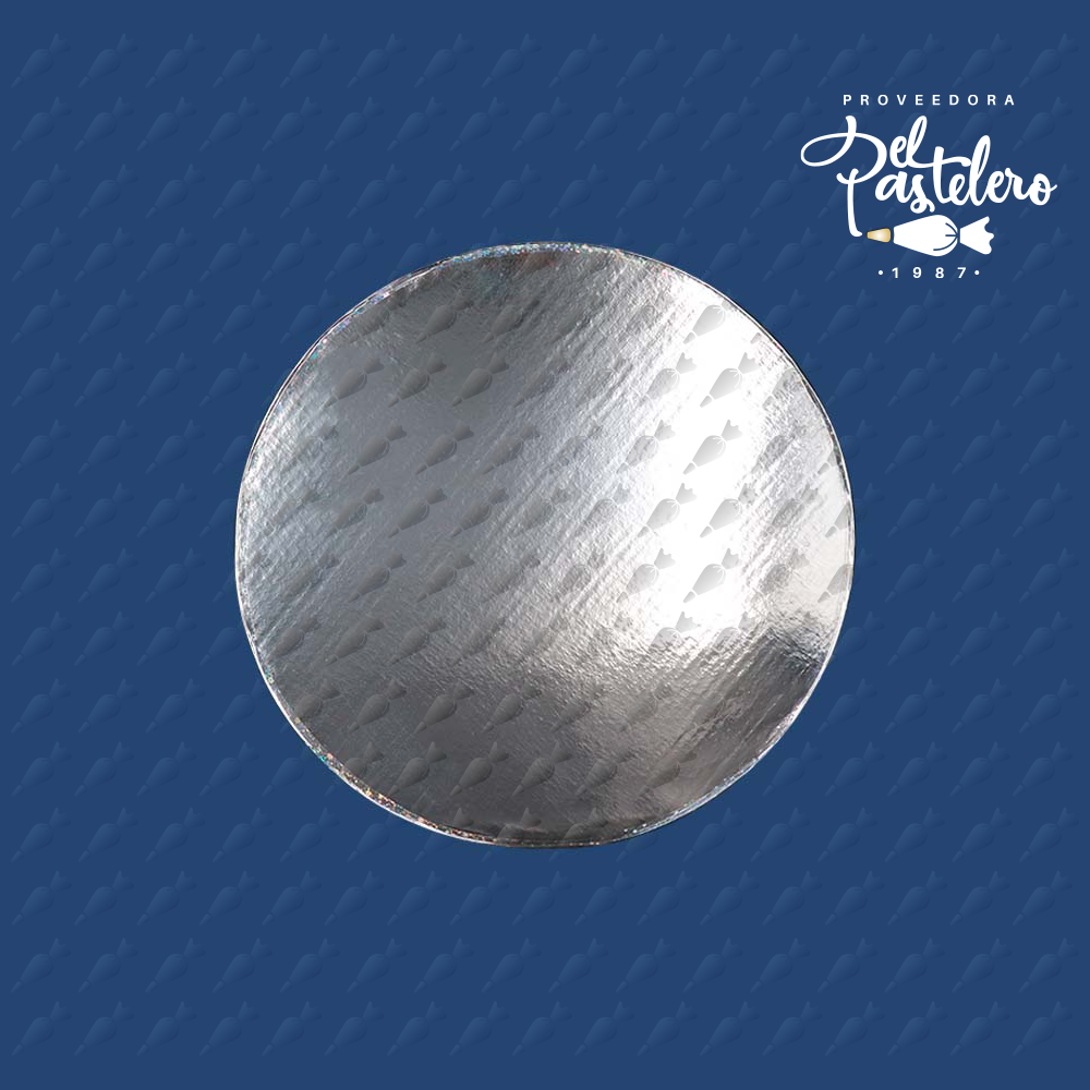 BASE CARTON REDONDA DOBLE LISTON 40 CM PAQUETE 25 PIEZAS