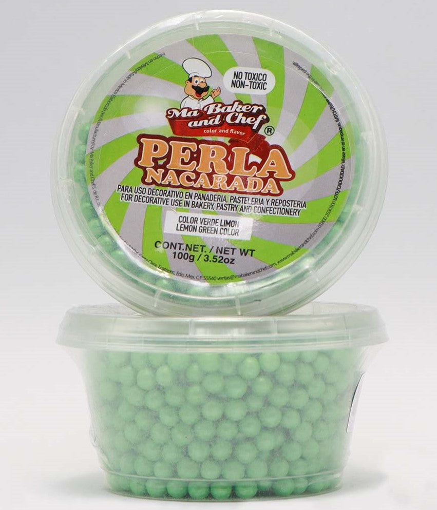 PERLA NACARADA MEDIANA VERDE LIMON MA BAKER