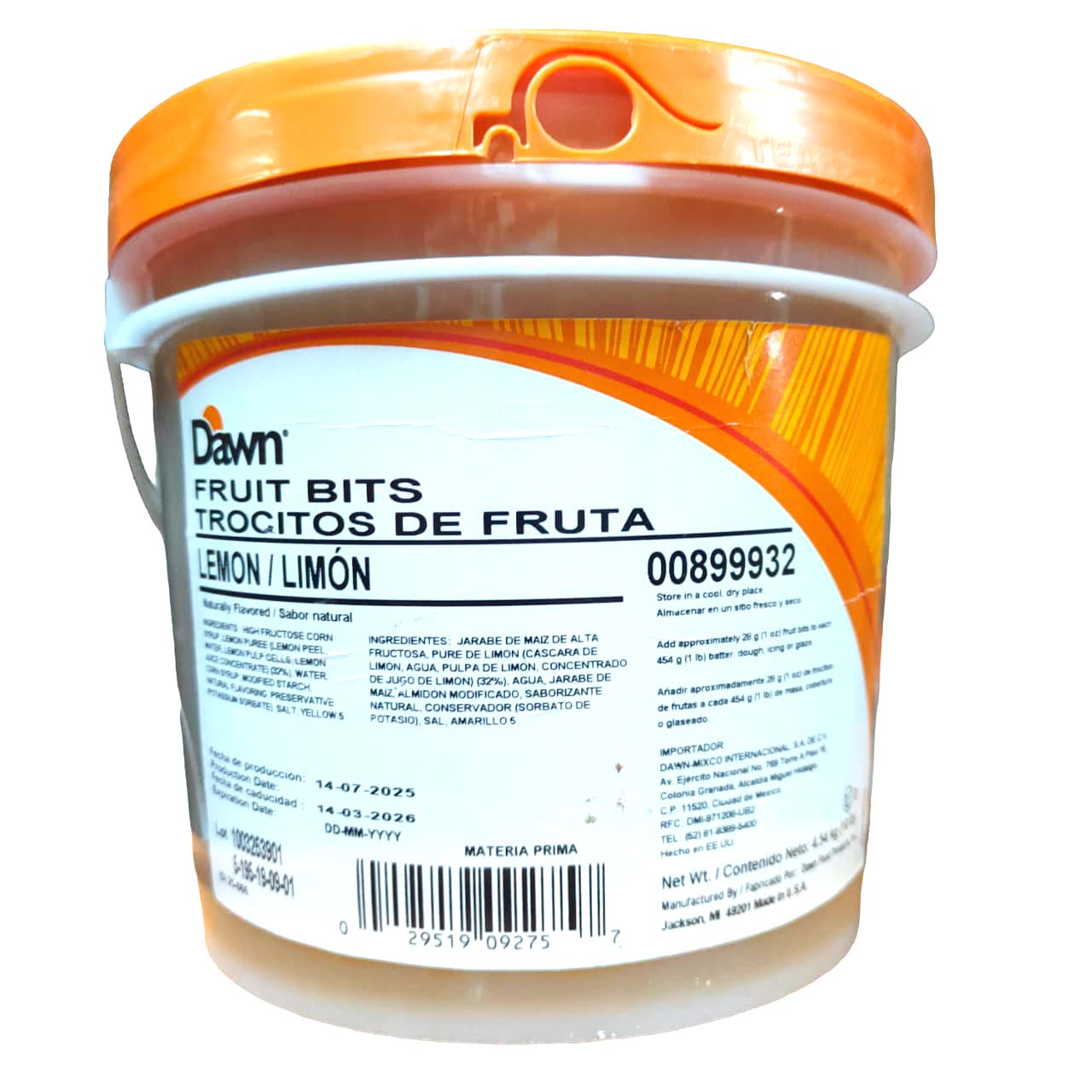 CONCENTRADO DE LIMON CUBETA 4.54 KG DAWN