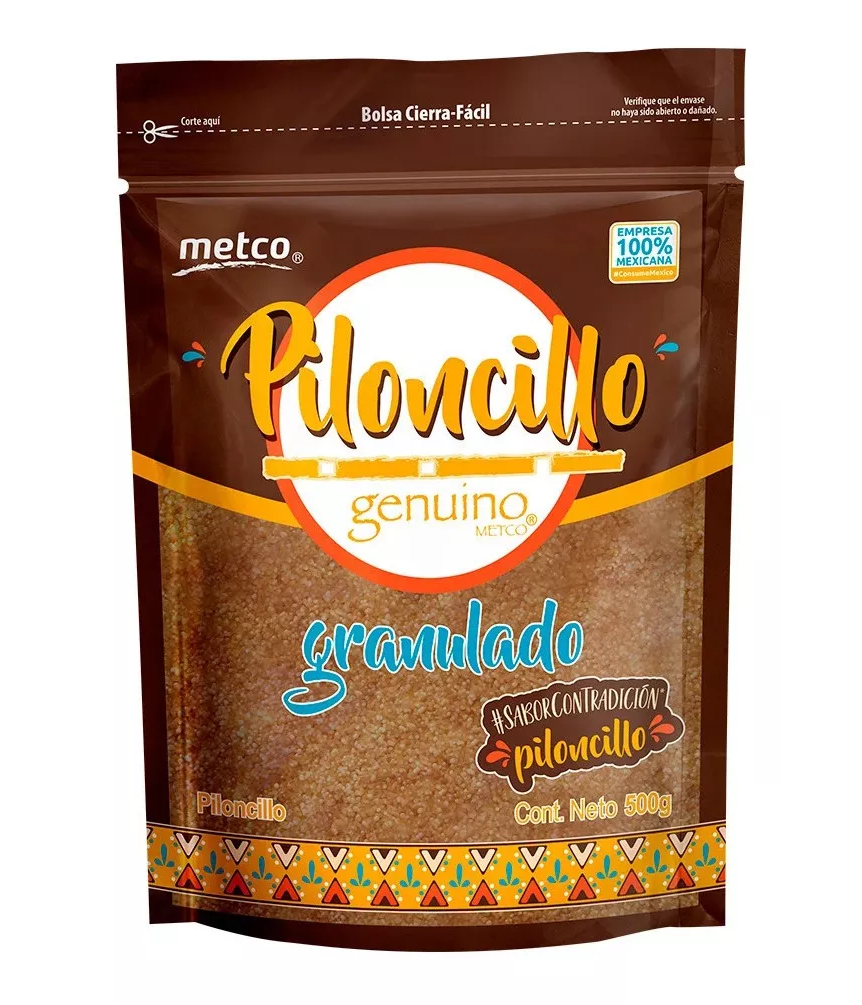 PILONCILLO EN POLVO BOLSA 500 GR METCO