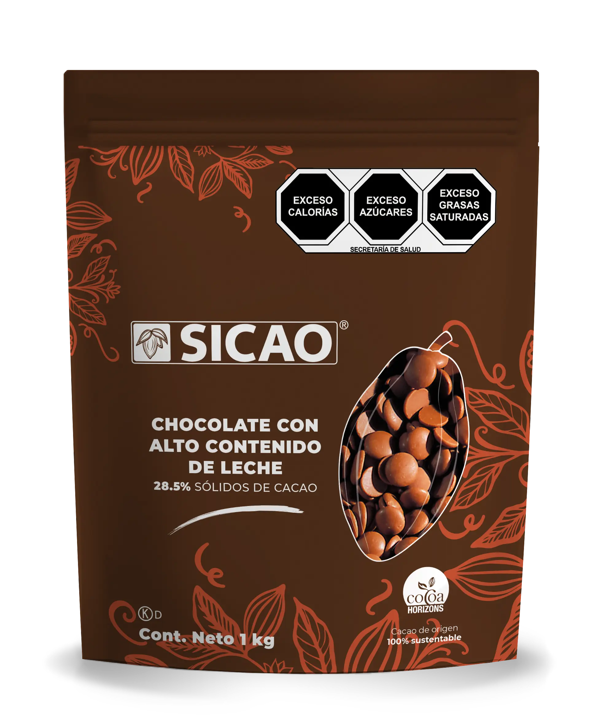 SICAO REAL CHOCOLATE CON ALTO CONTENIDO DE LECHE 1 KG