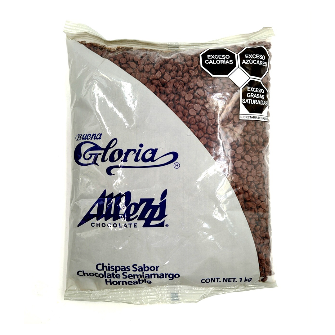 CHISPAS HORNEABLES CHOCOLATE SEMI AMARGO 1 KG ALPEZZI