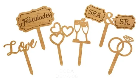 LETRERO BODA PARA CUPCAKE MA BAKER