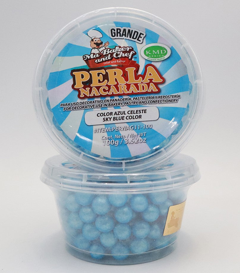 PERLA NACARADA GRANDE AZUL CELESTE MA BAKER
