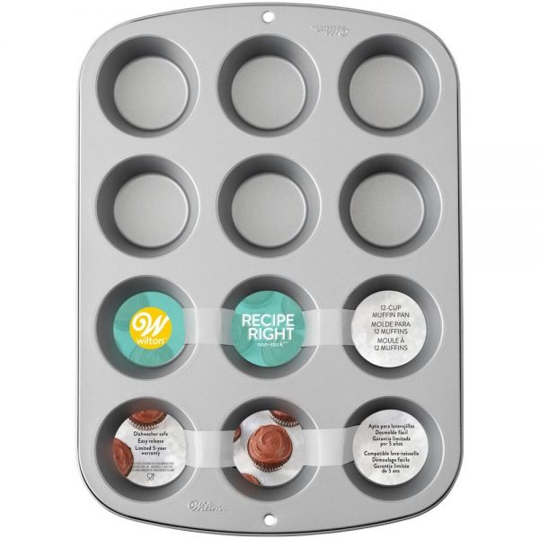 MOLDE MANTECADA ACERO INOXIDABLE 12 CAVIDADES