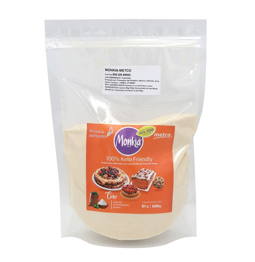MONKIA ENDULZANTE SIN CALORIAS BOLSA 500 GR METCO