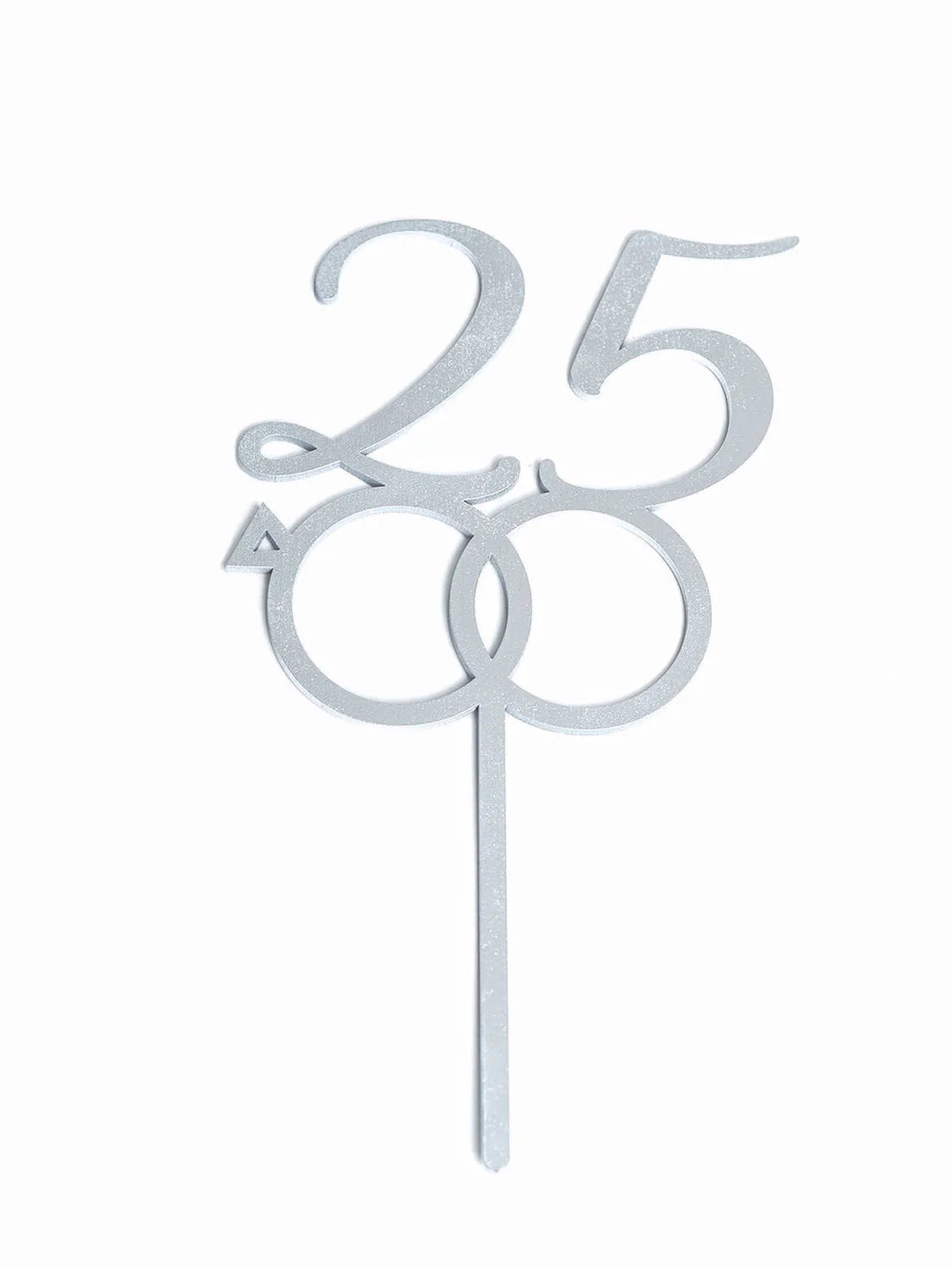 LETRERO 25 ANIVERSARIO PLATA BAKE DARLING