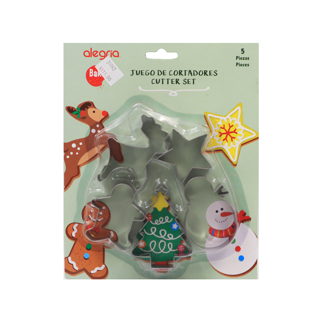 CORTADOR GALLETAS ACERO INOXIDABLE ARBOL, ESTRELLA