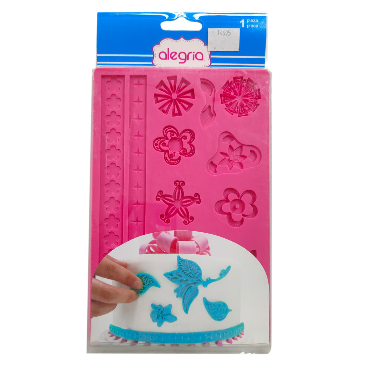 MOLDE SILICÓN FONDANT VINTAGE ALEGRIA 4-1792