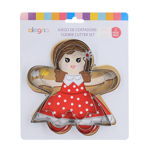 CORTADOR GALLETAS ACERO INOXIDABLE NIÑA ALEGRIA
