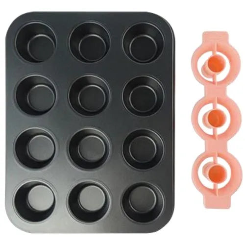 MOLDE CUPCAKE ANTIADHERENTE 12 CAVIDADES ALEGRIA