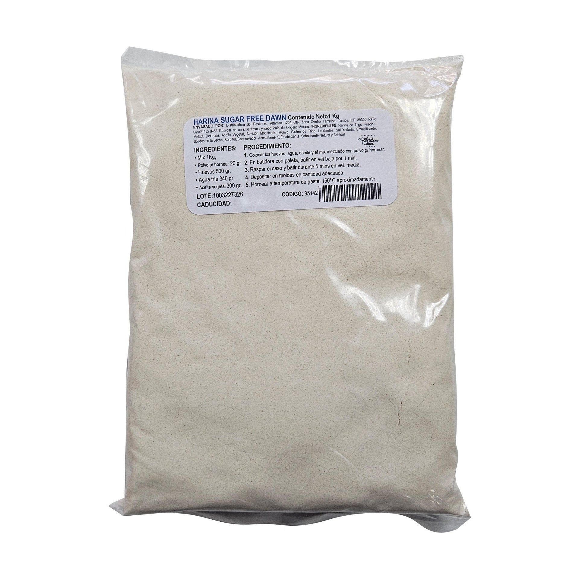 HARINA PREPARADA SUGAR FREE 1 KG DAWN