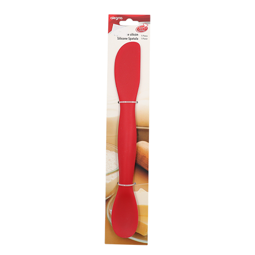 ESPATULA SILICÓN ROJA DOBLE 27 CM ALEGRIA