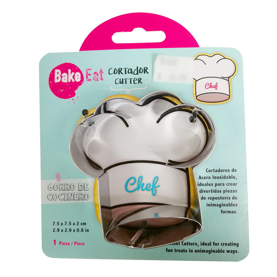 CORTADOR GALLETAS ACERO INOXIDABLE GORRO CHEF