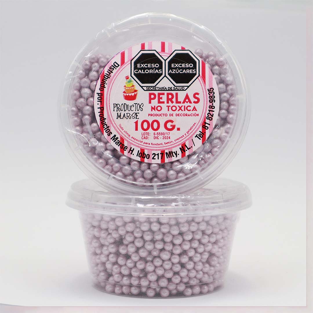 PERLA MATE MEDIANA LILA 100 GR MARSE PM005
