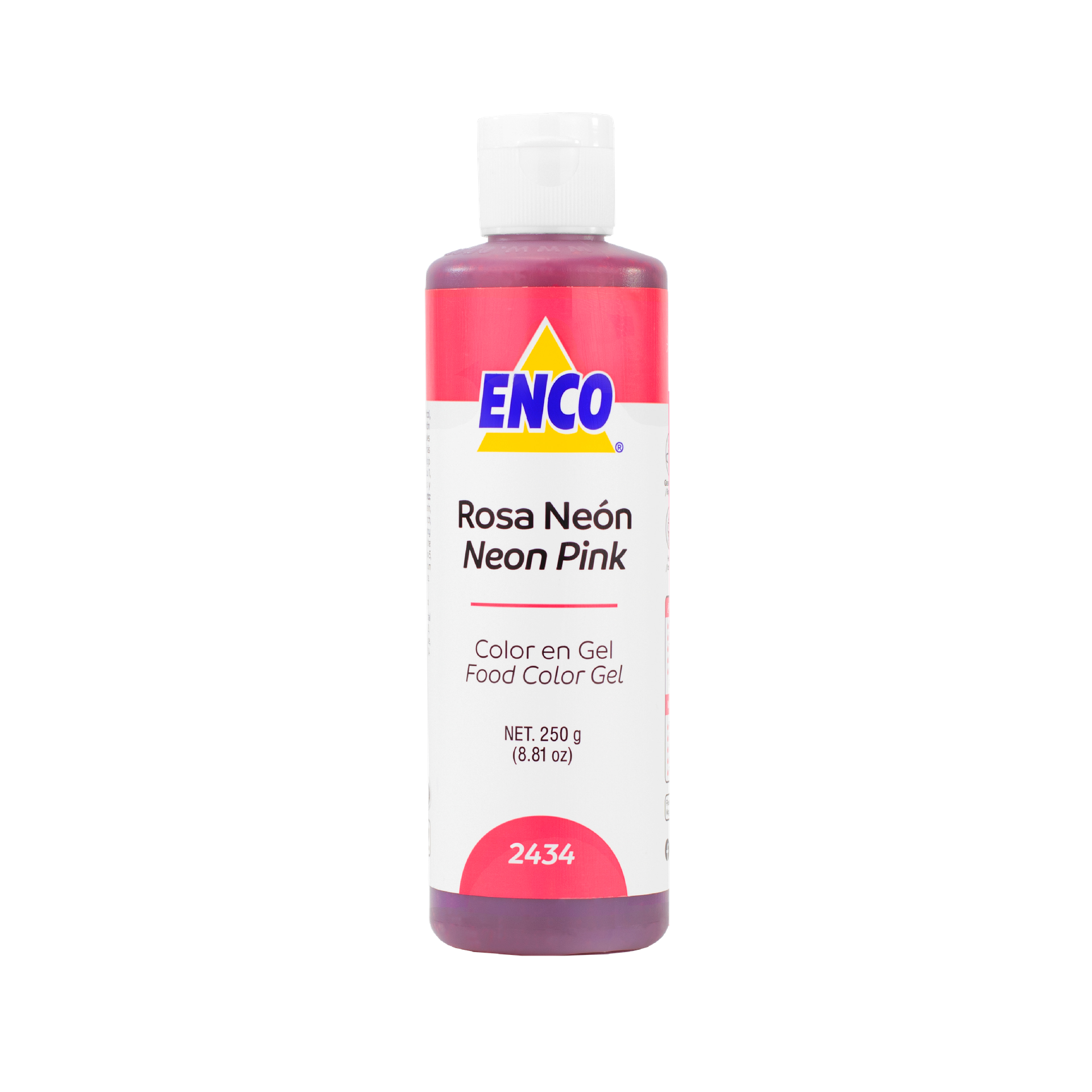 COLOR EN GEL ROSA NEON 250 GR ENCO