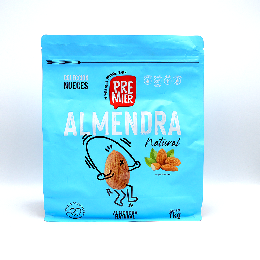 ALMENDRA ENTERA CON CUTICULA BOLSA 1 KG