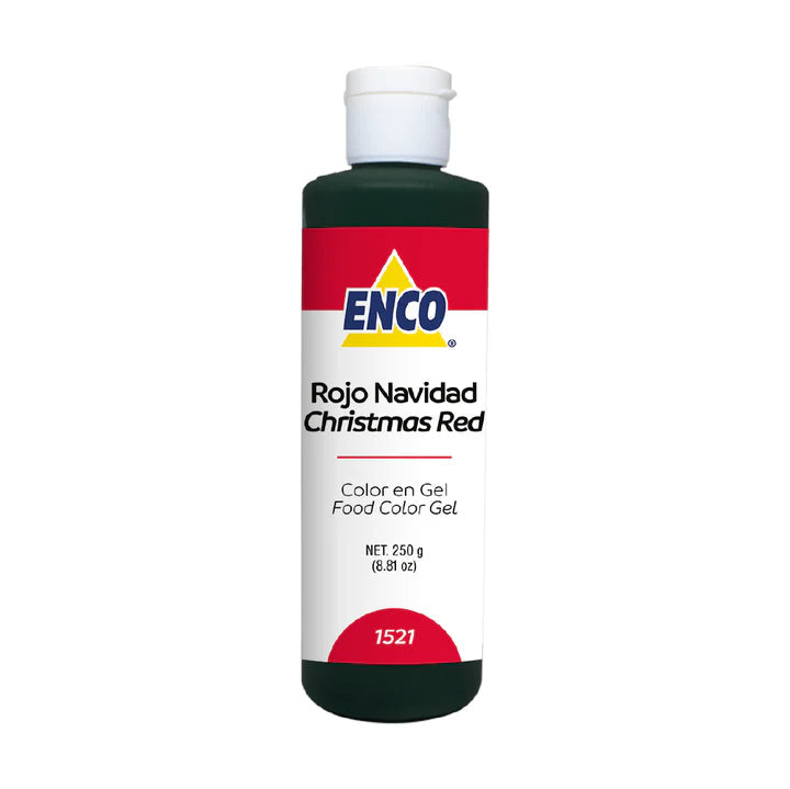 COLOR EN GEL ROJO NAVIDAD 250 GR ENCO